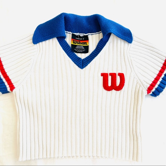 Girls Wilson Ribbed Crop Top - S (12/14) - Picture 3 of 3